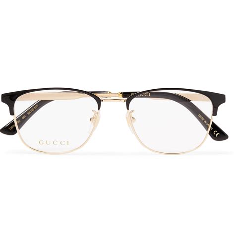 gucci glasses frames black and gold|gucci clear optical glasses.